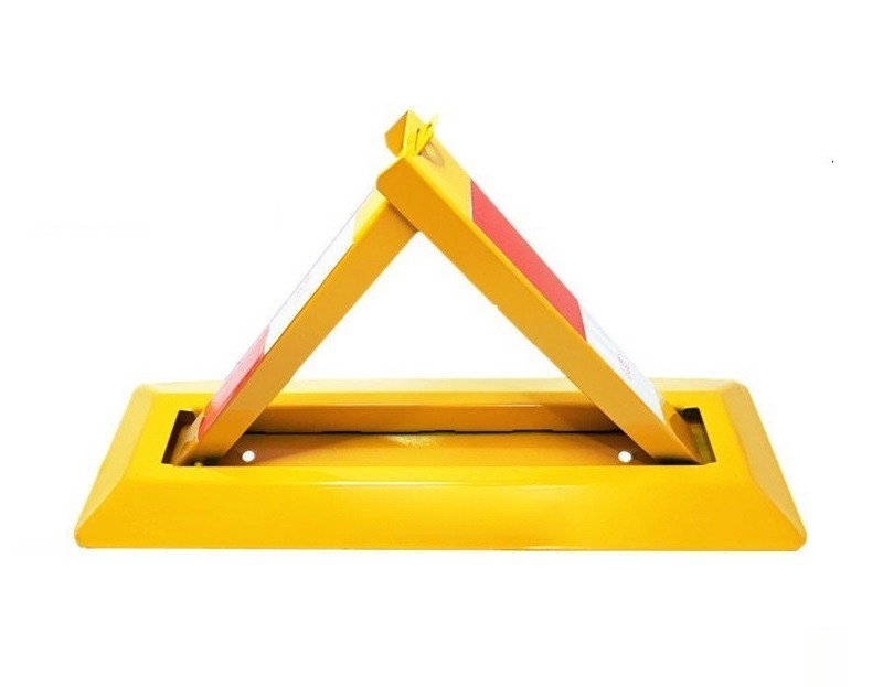 Penghalang parkir segitiga lipat yang dapat dikunci