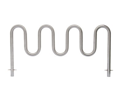 Rak penyimpanan sepeda hoop gelombang