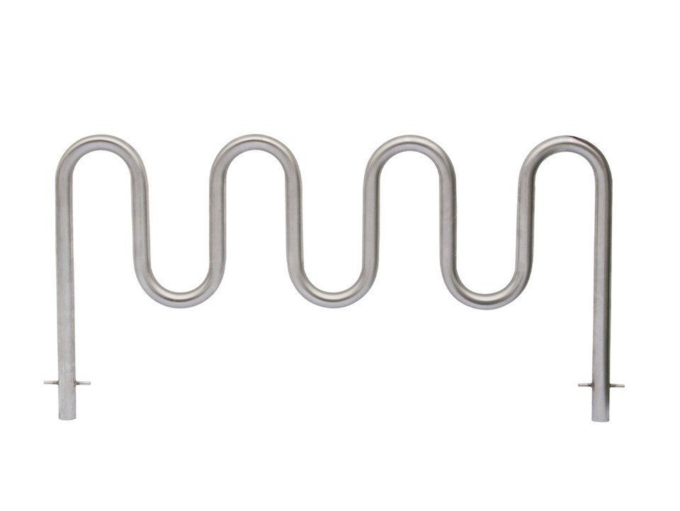 Rak penyimpanan sepeda hoop gelombang